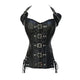 6xl Plus Size Women Sexy Black Corset Top Steampunk Gothic Latex Corset Bustier Espartilho Waist Cincher Korsett Overbust Femme