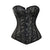 6xl Plus Size Women Sexy Black Corset Top Steampunk Gothic Latex Corset Bustier Espartilho Waist Cincher Korsett Overbust Femme
