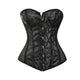 6xl Plus Size Women Sexy Black Corset Top Steampunk Gothic Latex Corset Bustier Espartilho Waist Cincher Korsett Overbust Femme