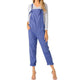 8 Colors Women Jumpsuits 2019 Overalls With Pockets Casual Playsuits Elegant Ladies Jumpsuit Overall Pants Square Neck Rompers