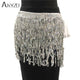 AKYZO 2019 Luxury Sequined Tassel Skirt Women Silver A Line Sexy Shining Nightclub Wear Lady Beach Mini Skirts