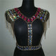 AKYZO Boho Bling Gems Crystal Tassel Chain Tank Tops Women 2019 Sexy Summer Beach Hollow Out Cropped Nightclub Party Crop Top
