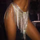 AKYZO Diamonds Metal Tassel chain Mini Skirt Women Glitter rhinestone High Waist Sequins Summer Luxury Party Outfit skirts