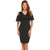 AL'OFA  Bodycon Party Dress Women V Neck Cold Shoulder Short Flare Sleeve Solid Slim Elegant Summer Cocktail Dress Formal Gowns