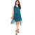 AL'OFA Cocktail Dress Women Party Solid V Neck Pullover Ruffle Front Chiffon A-Line Tank High Low Party Gown Homecoming Dresses