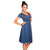 AL'OFA Women Short Cocktail Dress V-neck Short Sleeve A-Line Pleated Hem Party Proms Clue Dress Homecoming Dresses