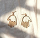 Abstract Art Drop Earrings Gold Color Face Statement Dangle Earrings Girls Fashion Trend Tassel Earrings For Women Bijoux 2018