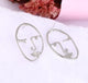 Abstract Art Drop Earrings Gold Color Face Statement Dangle Earrings Girls Fashion Trend Tassel Earrings For Women Bijoux 2018