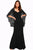 Adogirl Sexy V Cut Open Back Lace Cape Sleeve Maxi Evening Gown Fashion Women Mermaid Prom Formal Party Dresses Long Vestidos