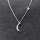 Ahmed Simple Star & Moon Pendant Necklace For Women New Bijoux Maxi Statement Necklaces Collier Fashion Jewelry