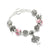 Animal Mickey Charm Bracelets & Bangles Women Jewelry Minnie Pink Bow-Knot Pendant Brand Bracelet DIY Handmade for Girl Gift