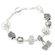 Animal Mickey Charm Bracelets & Bangles Women Jewelry Minnie Pink Bow-Knot Pendant Brand Bracelet DIY Handmade for Girl Gift