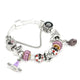 Animal Mickey Charm Bracelets & Bangles Women Jewelry Minnie Pink Bow-Knot Pendant Brand Bracelet DIY Handmade for Girl Gift