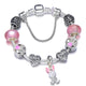 Animal Mickey Charm Bracelets & Bangles Women Jewelry Minnie Pink Bow-Knot Pendant Brand Bracelet DIY Handmade for Girl Gift