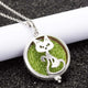 Aroma Diffuser life Tree Necklace Open Lockets Pendant Perfume Oil  Locket to send Chain length 60cm+1pcs bright mat A43