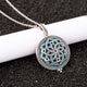 Aroma Diffuser life Tree Necklace Open Lockets Pendant Perfume Oil  Locket to send Chain length 60cm+1pcs bright mat A43