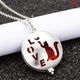 Aroma Diffuser life Tree Necklace Open Lockets Pendant Perfume Oil  Locket to send Chain length 60cm+1pcs bright mat A43