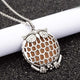 Aroma Diffuser life Tree Necklace Open Lockets Pendant Perfume Oil  Locket to send Chain length 60cm+1pcs bright mat A43