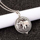 Aroma Diffuser life Tree Necklace Open Lockets Pendant Perfume Oil  Locket to send Chain length 60cm+1pcs bright mat A43