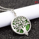 Aroma Diffuser life Tree Necklace Open Lockets Pendant Perfume Oil  Locket to send Chain length 60cm+1pcs bright mat A43