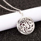 Aroma Diffuser life Tree Necklace Open Lockets Pendant Perfume Oil  Locket to send Chain length 60cm+1pcs bright mat A43