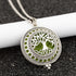 Aroma Diffuser life Tree Necklace Open Lockets Pendant Perfume Oil  Locket to send Chain length 60cm+1pcs bright mat A43