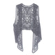 Asymmetric Floral Crochet Knitted Vest Jacket 2018 Summer Autumn Women Retro Sleeveless Cardigan Ladies Embroidery Waistcoat