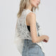 Asymmetric Floral Crochet Knitted Vest Jacket 2018 Summer Autumn Women Retro Sleeveless Cardigan Ladies Embroidery Waistcoat