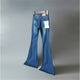 Autumn 2019 Gray Black Low Waist Flare Jeans Boyfriend Jeans For Women Denim Skinny Jeans Woman Female Wide Leg Pants