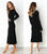 Autumn Knitted Bodycon Maxi Dress Casual Sexy V Neck Long Sleeve Women Elegant Winter Slim Fashion Long Dresses Thin Dress 2019
