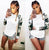 Autumn Print T Shirt Femme Causal T Shirt Women Top Female T Shirt Long Sleeve White T-shirt Woman Black White Tshirt Top