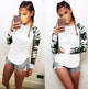 Autumn Print T Shirt Femme Causal T Shirt Women Top Female T Shirt Long Sleeve White T-shirt Woman Black White Tshirt Top