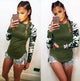 Autumn Print T Shirt Femme Causal T Shirt Women Top Female T Shirt Long Sleeve White T-shirt Woman Black White Tshirt Top