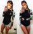 Autumn Print T Shirt Femme Causal T Shirt Women Top Female T Shirt Long Sleeve White T-shirt Woman Black White Tshirt Top