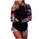 Autumn Print T Shirt Femme Causal T Shirt Women Top Female T Shirt Long Sleeve White T-shirt Woman Black White Tshirt Top