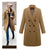 Autumn Winter Coat Women 2019 Casual Wool Solid Jackets Blazers Female Elegant Double Breasted Long Coat Ladies Plus Size 5XL