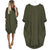 Autumn Womens dresses Pocket Loose Dress Ladies O Neck Casual long girl Tops Dress female fashion big vestido