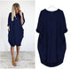 Autumn Womens dresses Pocket Loose Dress Ladies O Neck Casual long girl Tops Dress female fashion big vestido