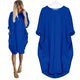 Autumn Womens dresses Pocket Loose Dress Ladies O Neck Casual long girl Tops Dress female fashion big vestido
