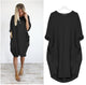 Autumn Womens dresses Pocket Loose Dress Ladies O Neck Casual long girl Tops Dress female fashion big vestido