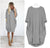 Autumn Womens dresses Pocket Loose Dress Ladies O Neck Casual long girl Tops Dress female fashion big vestido