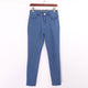Back Zipper 2019 NEW Summer Fashion blue Women High Waist Trousers Sexy Pencil Stretch Denim Jeans Pants