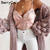 BerryGo Sexy lace white satin camis summer camisole Spaghetti strap pink tank tops women Elegant buttons streetwear ladies shirt