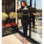 Black Cocktail Dress Long Sleeves Sheath Beaded Round Neck Tea Length Flowers Plus Size Women Formal Gala Dresses Party Gowns