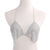 Bling Silver Gold Rhinestones Halter Bra Crop Top Women Sexy Backless Deep V Neck See Through Tank Tops 2019 Summer Beach Top