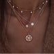 Bohemian Multi-Element Crystal Pendant Necklace 2019 For Women Gold Fashion Multi layer Necklaces & Pendants Jewelry Wholesale