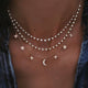 Bohemian Multi-Element Crystal Pendant Necklace 2019 For Women Gold Fashion Multi layer Necklaces & Pendants Jewelry Wholesale