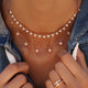 Bohemian Multi-Element Crystal Pendant Necklace 2019 For Women Gold Fashion Multi layer Necklaces & Pendants Jewelry Wholesale