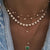Bohemian Multi-Element Crystal Pendant Necklace 2019 For Women Gold Fashion Multi layer Necklaces & Pendants Jewelry Wholesale