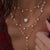 Bohemian Multi-Element Crystal Pendant Necklace 2019 For Women Gold Fashion Multi layer Necklaces & Pendants Jewelry Wholesale